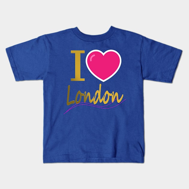 I Love London Kids T-Shirt by CDUS